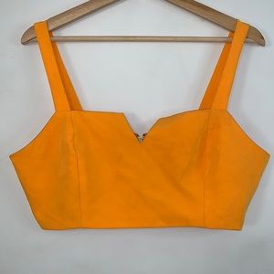 Missguided v neck crop top